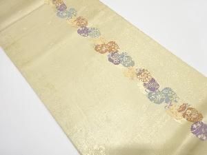 アンティーク　仕覆模様織り出し袋帯（材料）